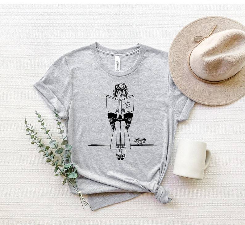 Girl Reading Book Shirt