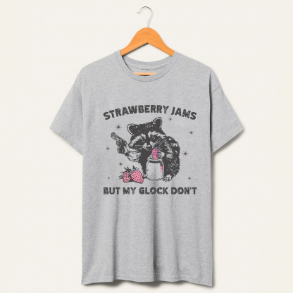 Vintage Strawberry Jams But My Glock Dont T-Shirt-lovefitte