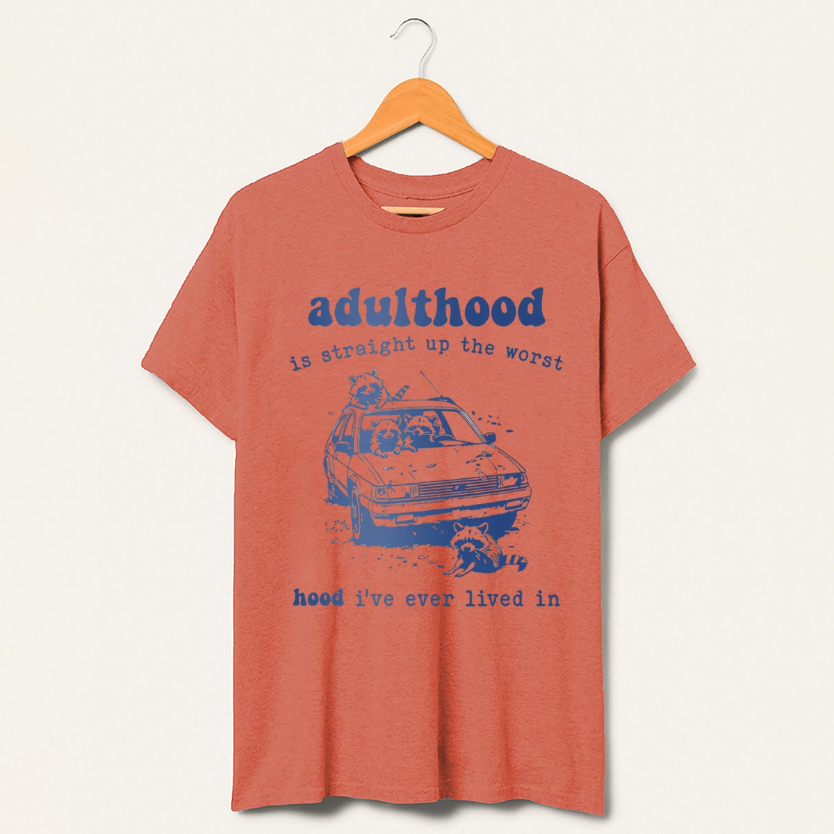 Vintage Adulthood Is The Worst Hood T-Shirt-lovefitte