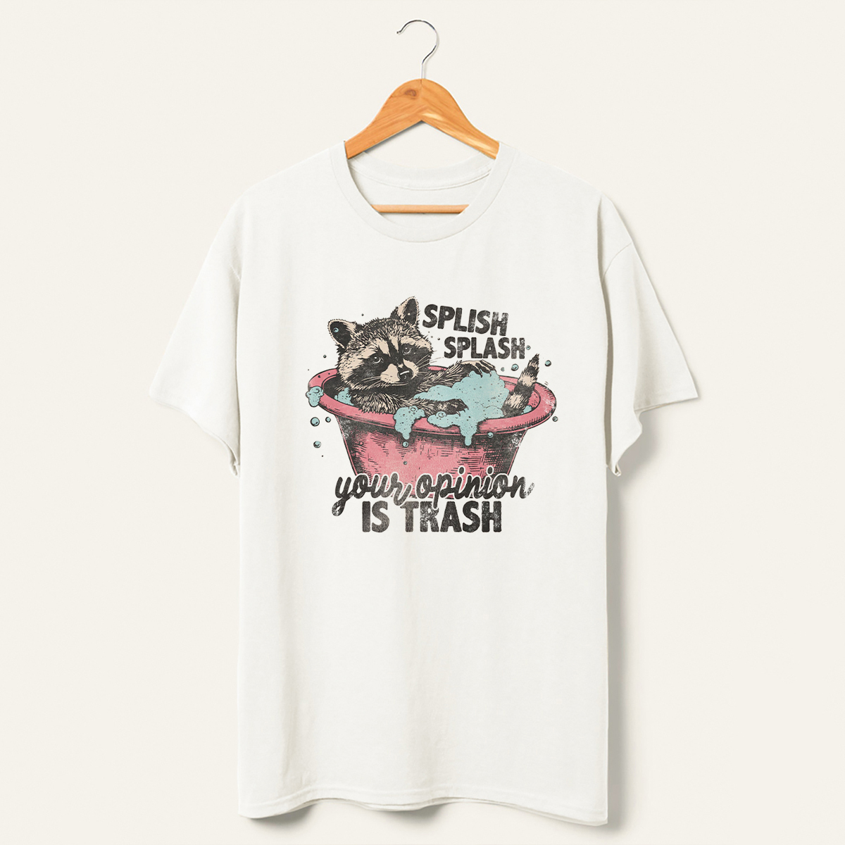 Vintage Splash Splash Your Opinion Is Trash T-Shirt-lovefitte