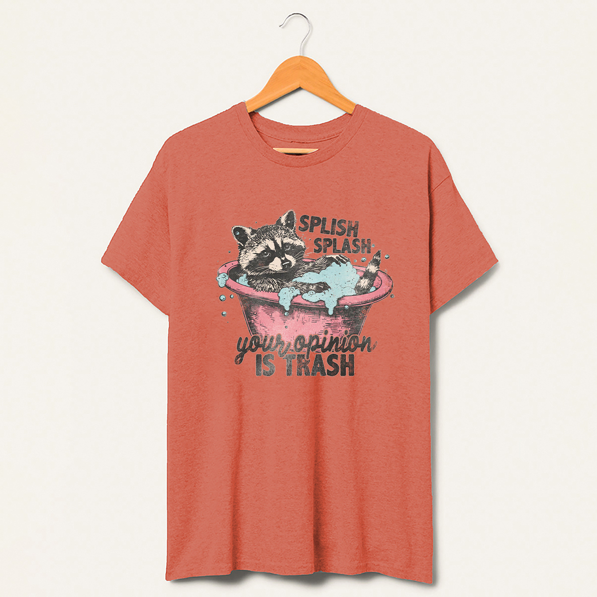 Vintage Splash Splash Your Opinion Is Trash T-Shirt-lovefitte