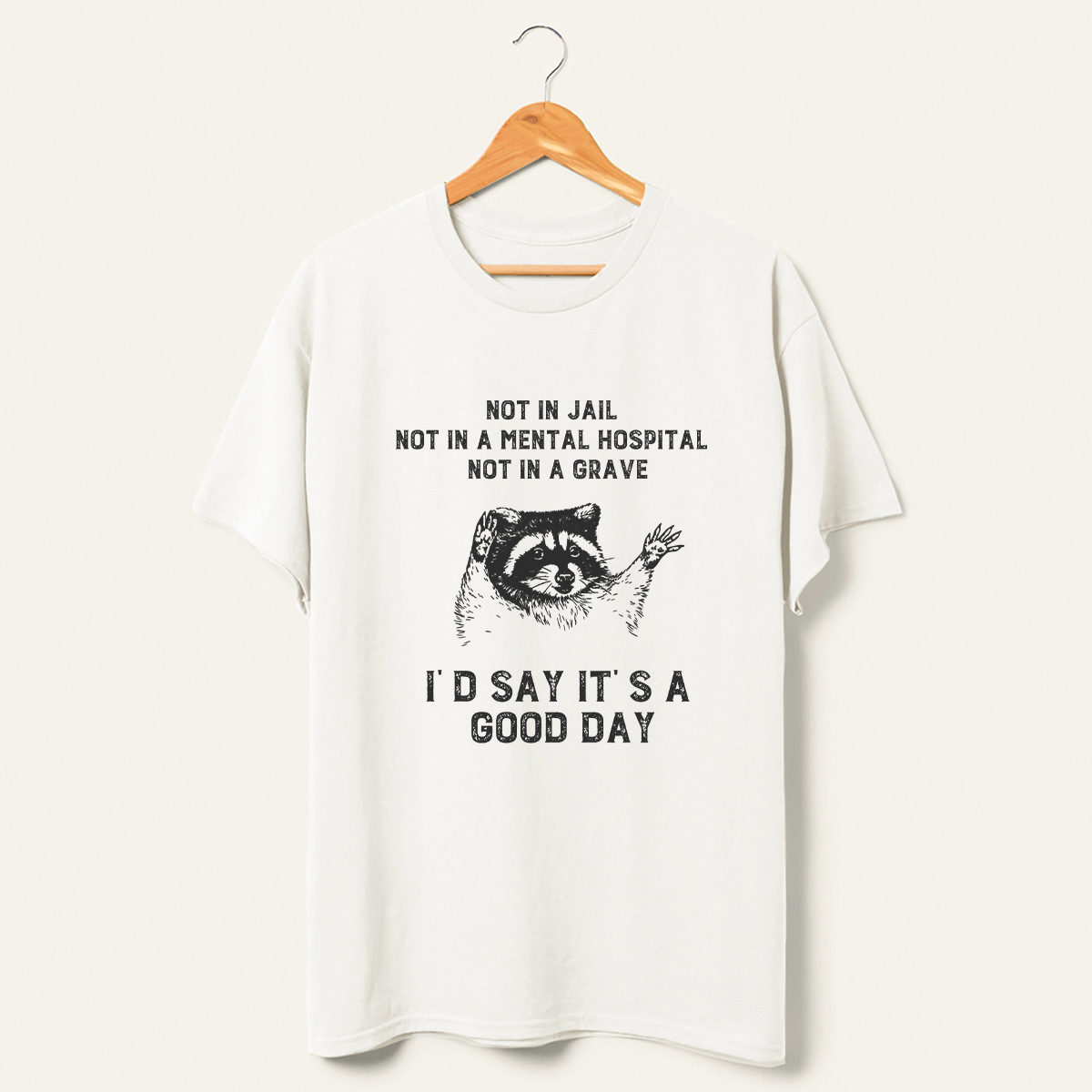 Not In Jail Id Say Its A Good Day Trash T-Shirt-lovefitte