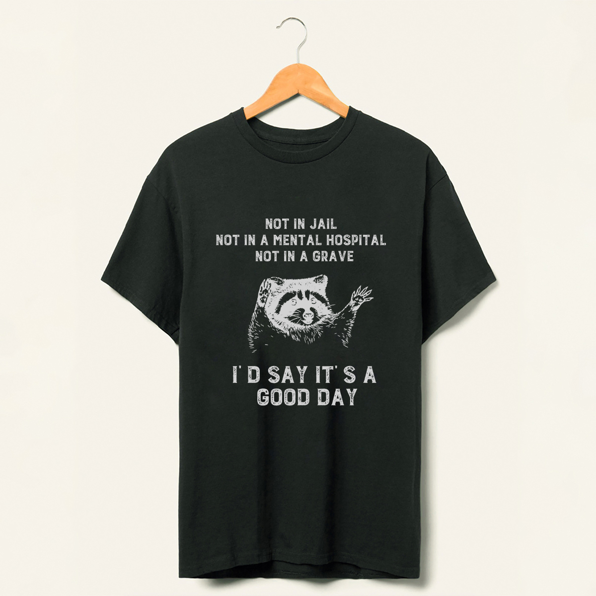 Not In Jail Id Say Its A Good Day Trash T-Shirt-lovefitte