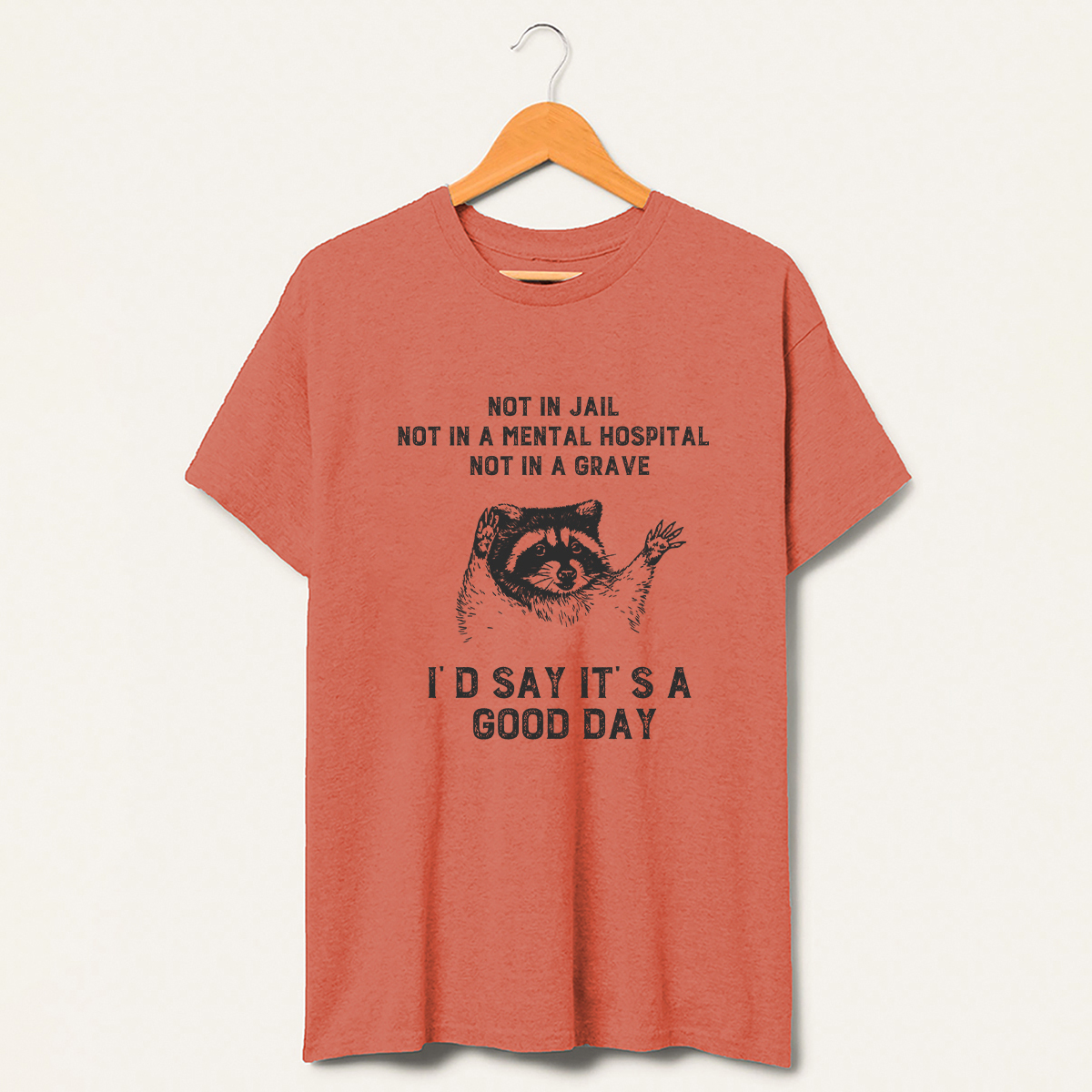 Not In Jail Id Say Its A Good Day Trash T-Shirt-lovefitte