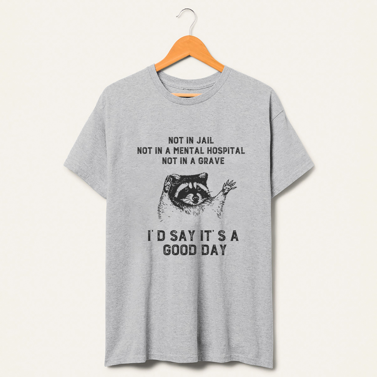 Not In Jail Id Say Its A Good Day Trash T-Shirt-lovefitte