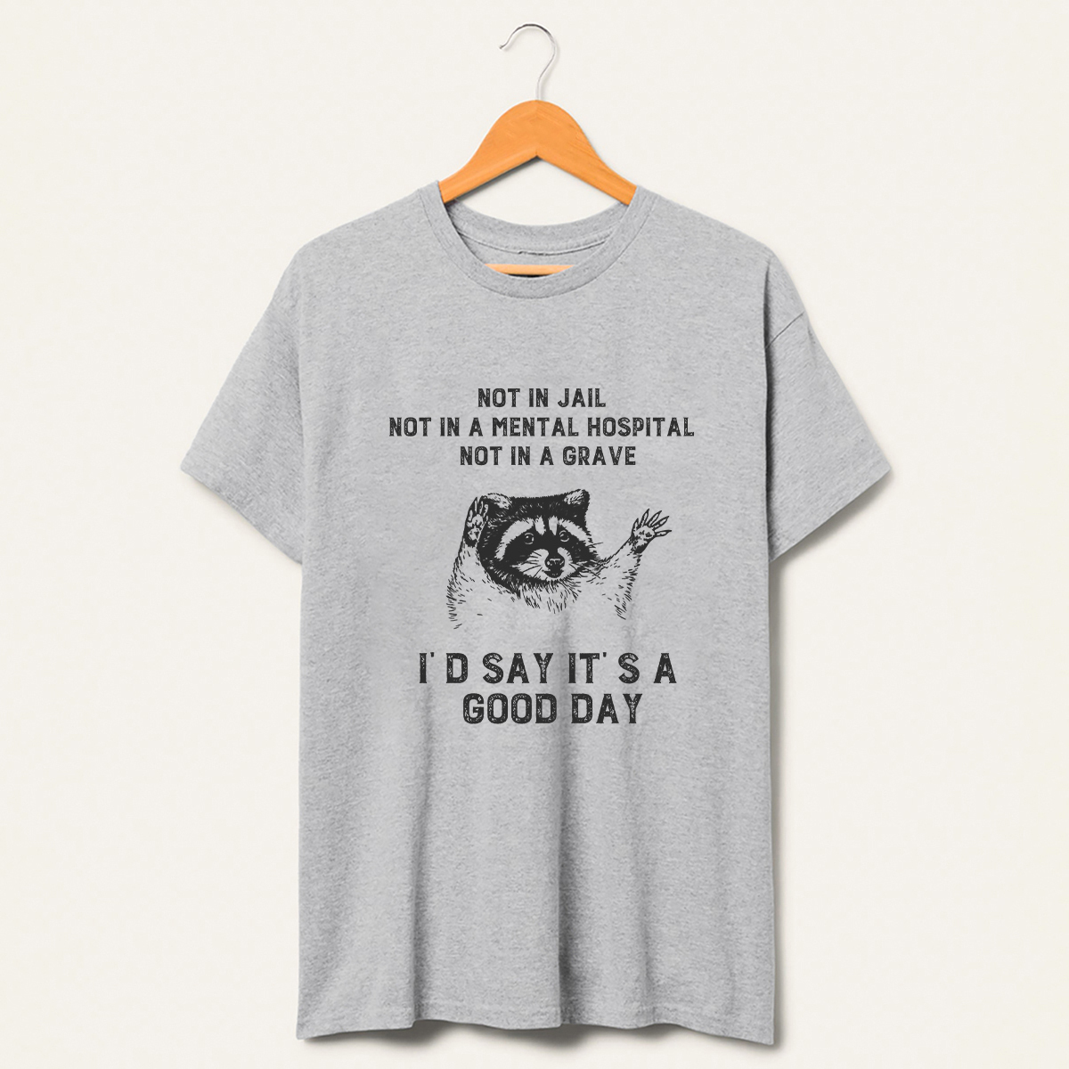 Not In Jail Id Say Its A Good Day Trash T-Shirt-lovefitte