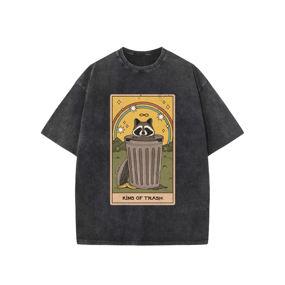 King of Trash Washed T-Shirt-lovefitte