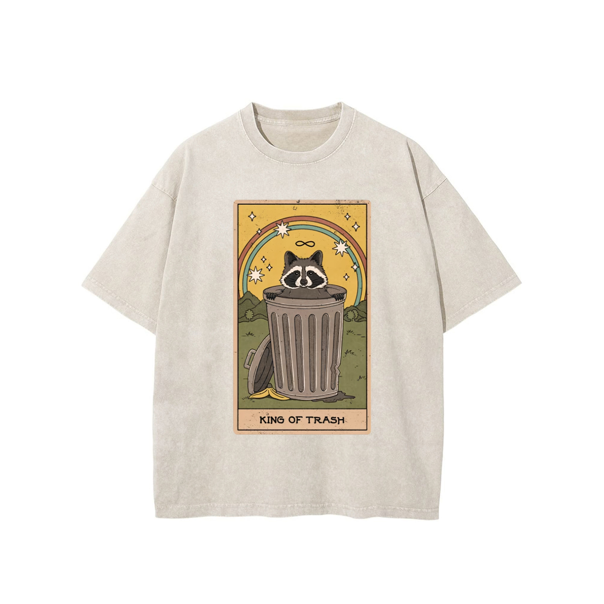 King of Trash Washed T-Shirt-lovefitte
