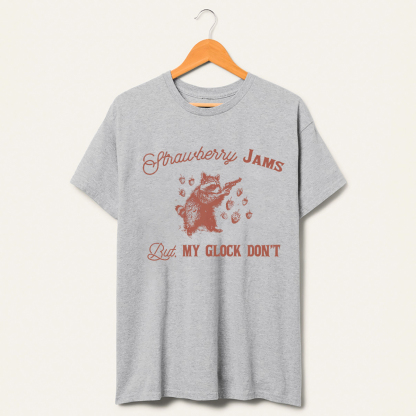 Strawberry Jams 90s Raccoon T-Shirt-lovefitte