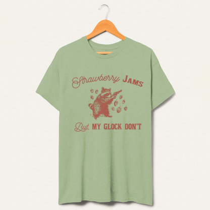 Strawberry Jams 90s Raccoon T-Shirt-lovefitte