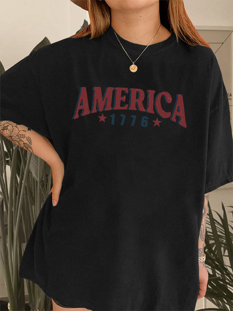 America Funny Raccoon T-Shirt-lovefitte