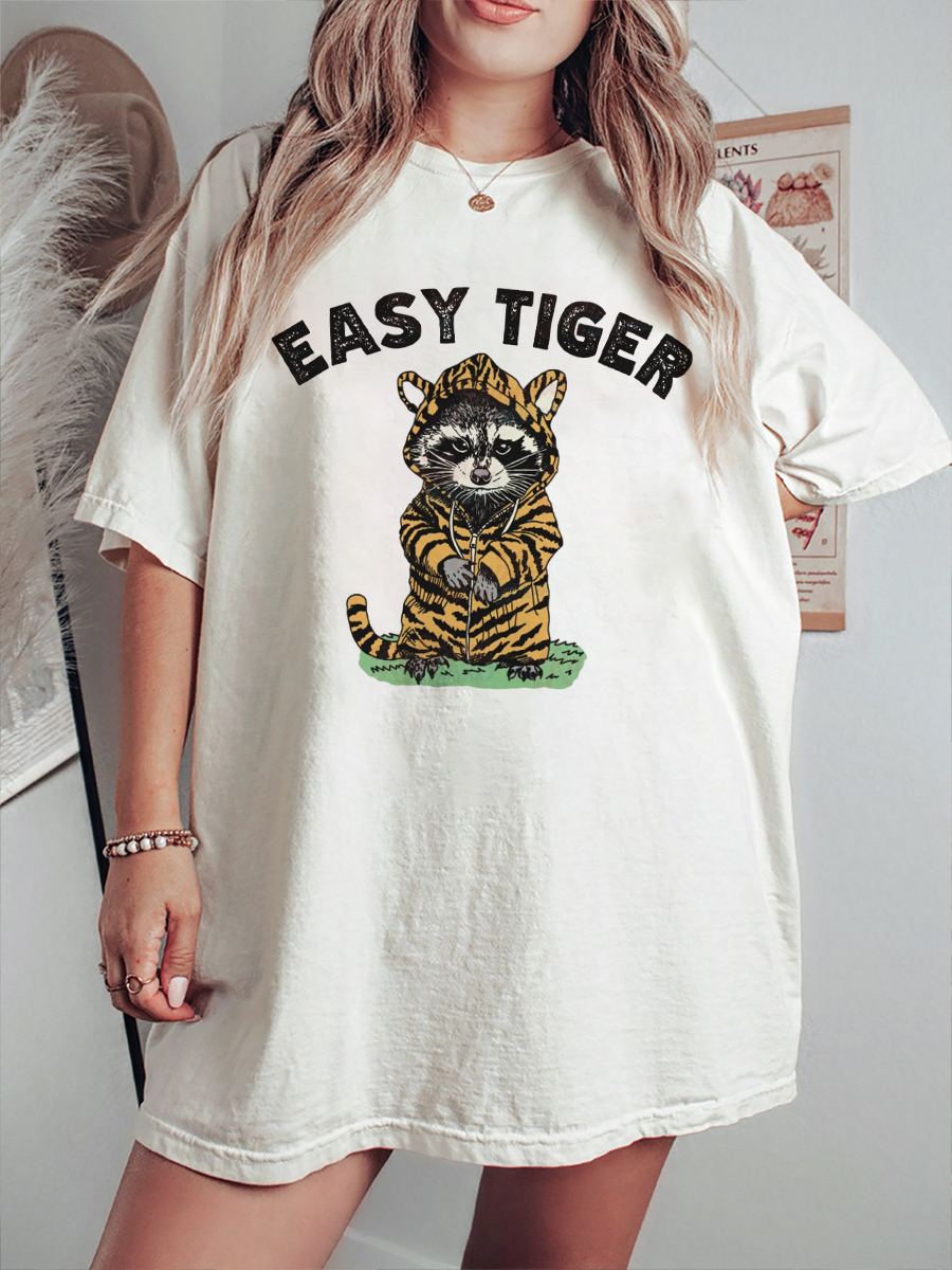 Easy Tiger Raccoon T-Shirt-lovefitte