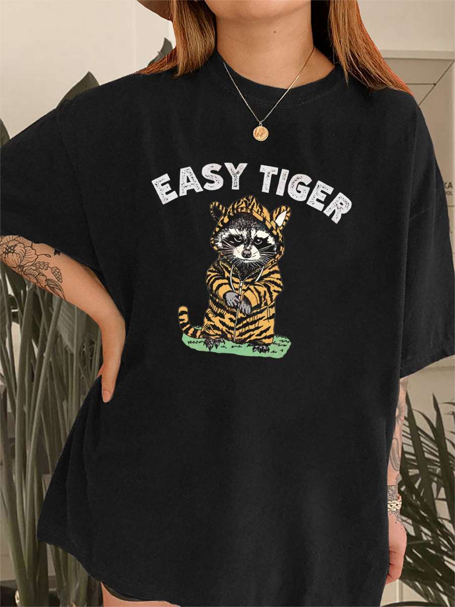 Easy Tiger Raccoon T-Shirt-lovefitte