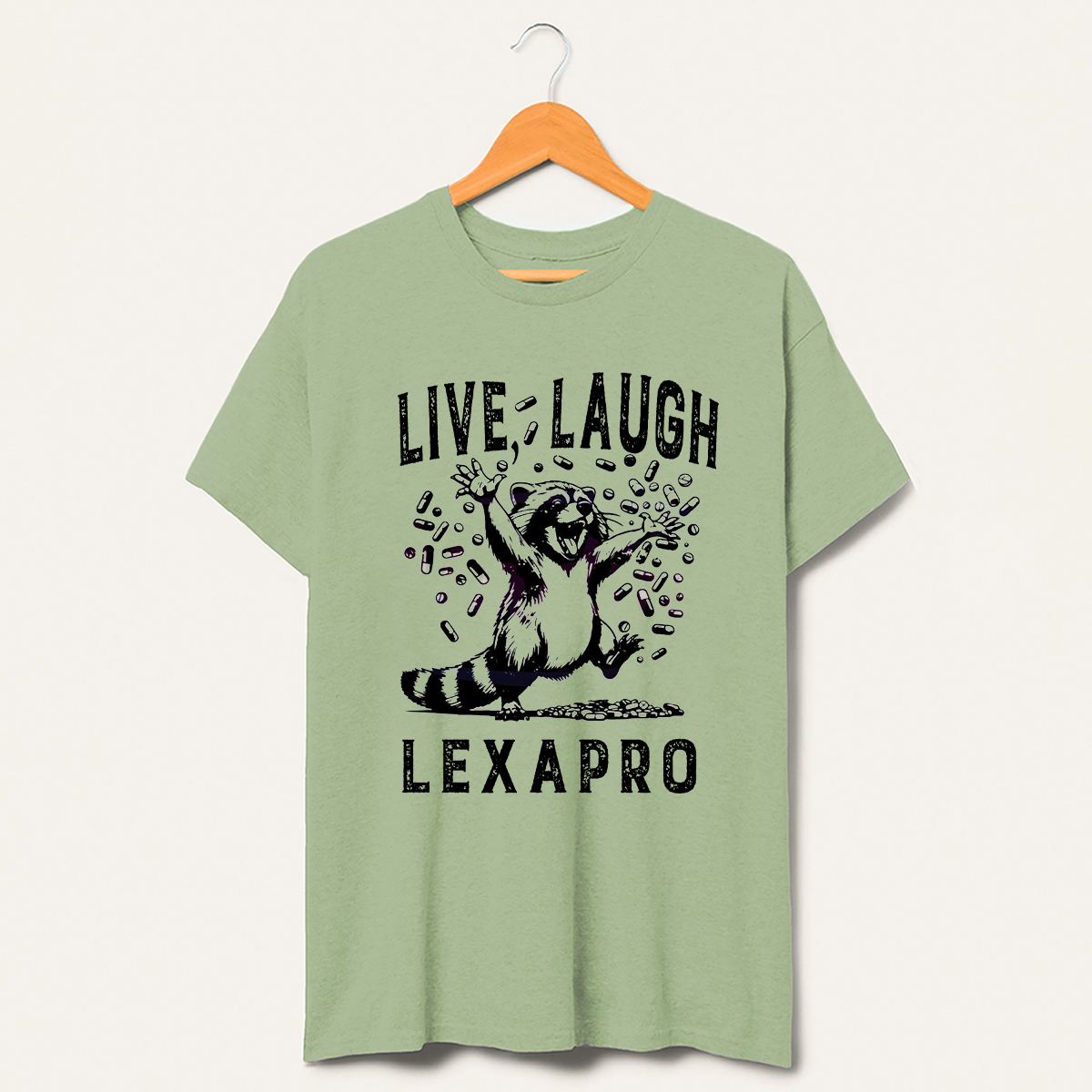 Live Laugh Lexapro Happy Pills T-Shirt-lovefitte