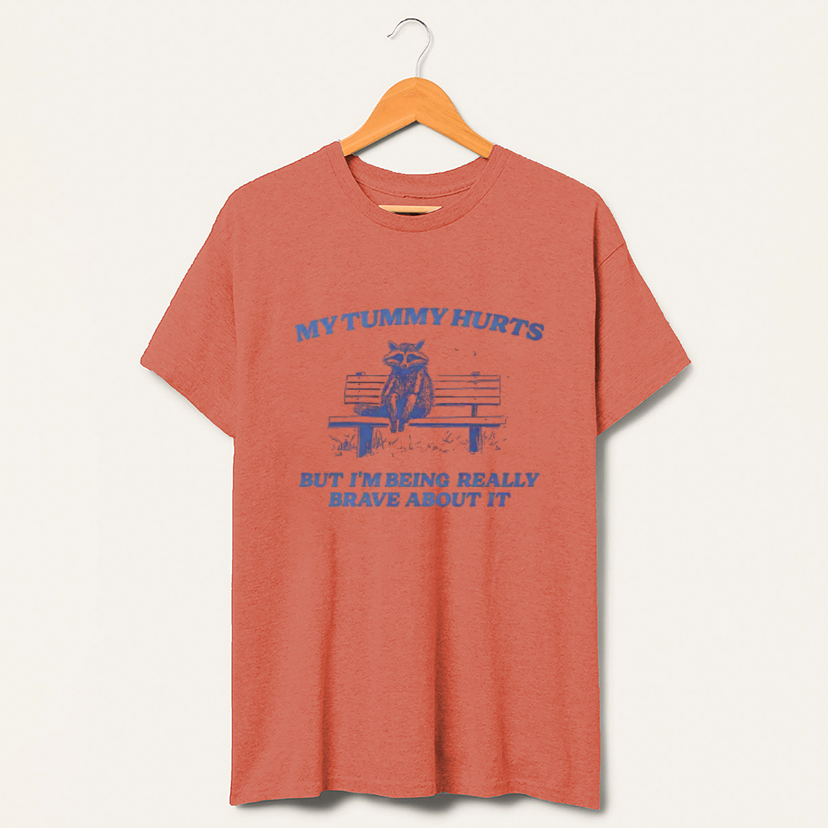 My Tummy Hurts But I'm Being Really Brave T-Shirt-lovefitte