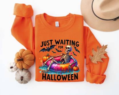 Just Waiting For Halloween Sweatshirt-lovefitte