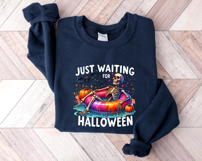 Just Waiting For Halloween Sweatshirt-lovefitte