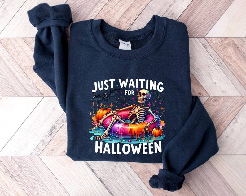 Just Waiting For Halloween Sweatshirt-lovefitte
