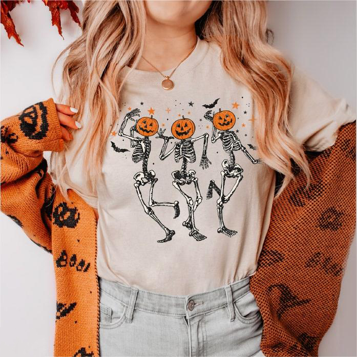 Skeleton Halloween T-Shirt-lovefitte