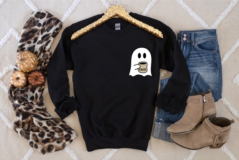Cute Spooky Coffee Sweatshirt