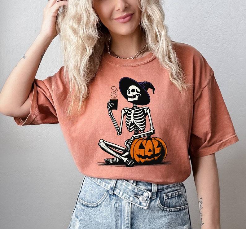 Skeleton Pumpkin Shirt