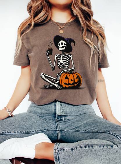 Skeleton Pumpkin Shirt