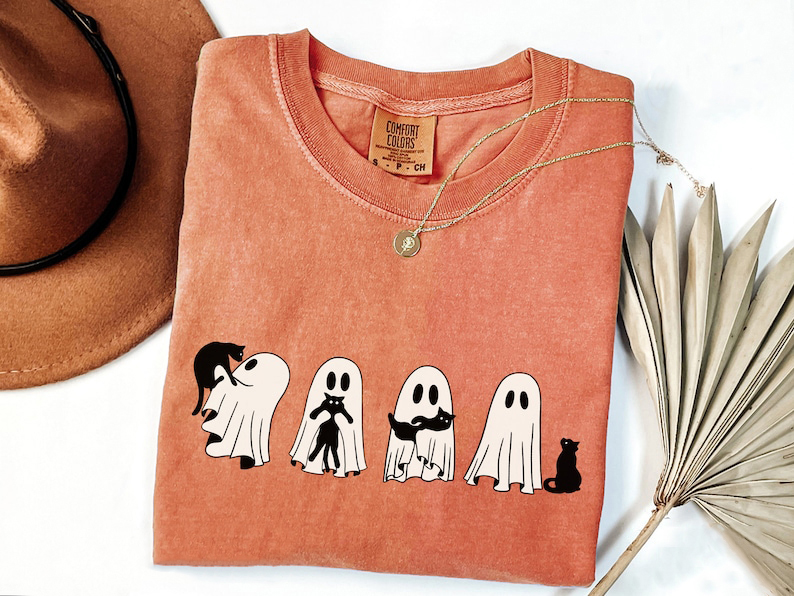 Сute Ghost Cat Shirt