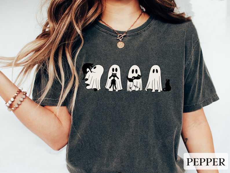 Сute Ghost Cat Shirt
