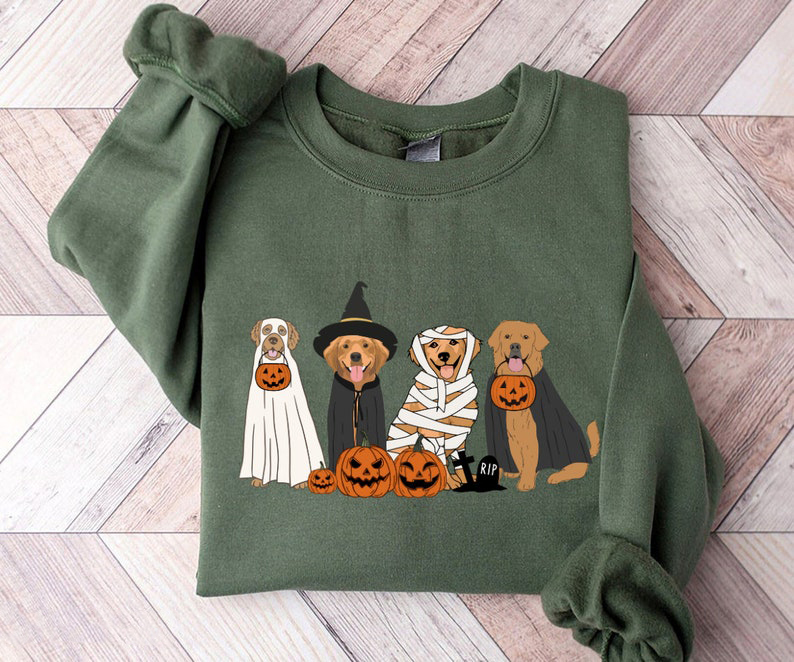 Golden Retriever Ghost Dogs Sweatshirt