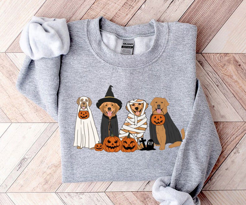 Golden Retriever Ghost Dogs Sweatshirt