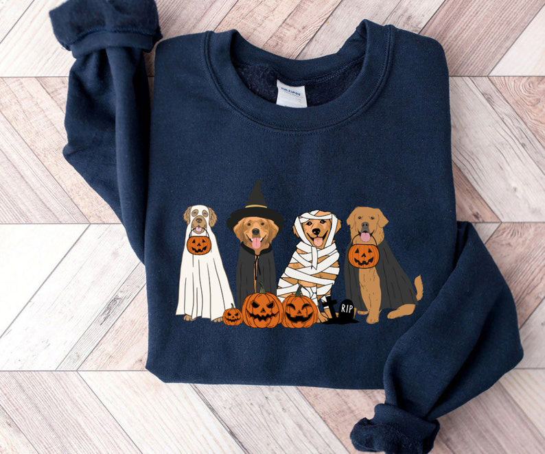 Golden Retriever Ghost Dogs Sweatshirt