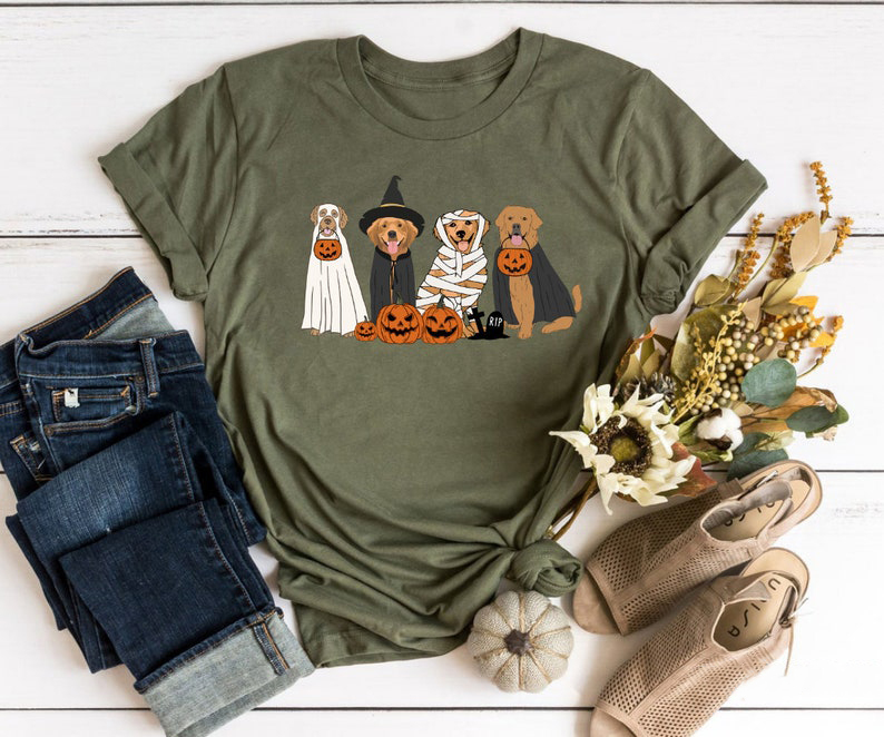 Golden Retriever Ghost Dogs Shirt