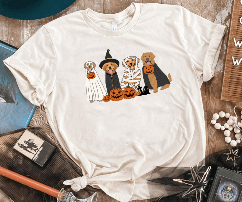 Golden Retriever Ghost Dogs Shirt