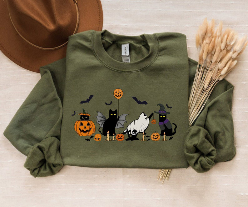 Cat Halloween Sweatshirt