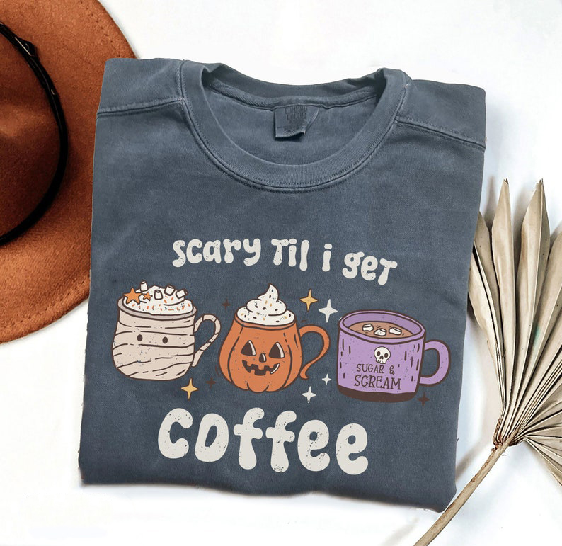 Retro Halloween Coffee Shirt