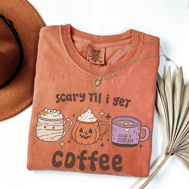 Retro Halloween Coffee Shirt
