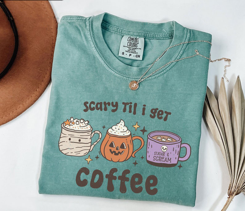 Retro Halloween Coffee Shirt