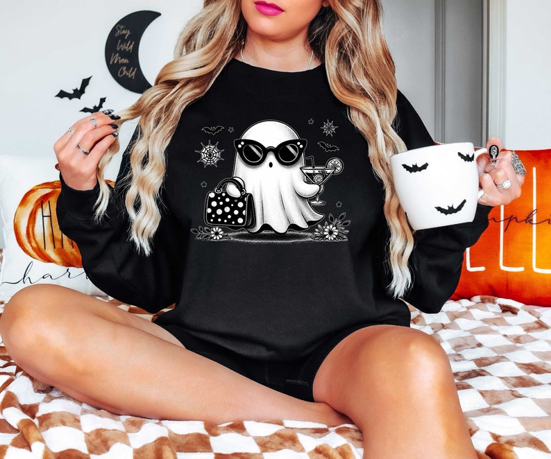 Cute Halloween Ghost Sweatshirt