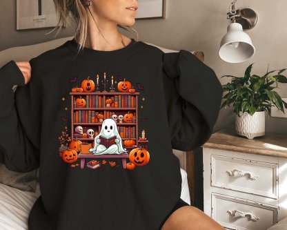 Ghost Book Reader Sweatshirt