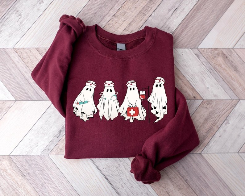 Halloween Spooky Nurse Sweatshirt