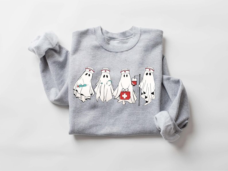 Halloween Spooky Nurse Sweatshirt