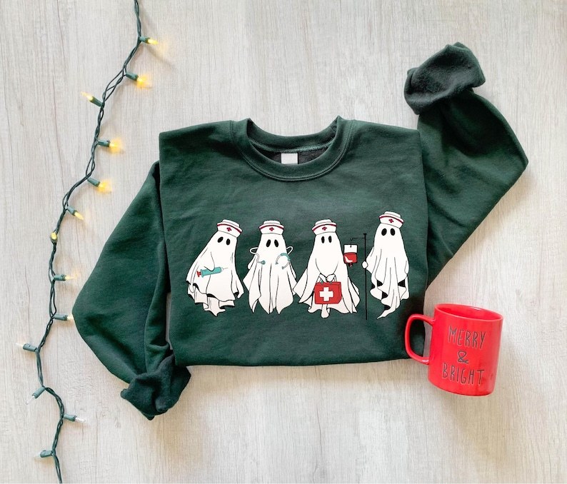 Halloween Spooky Nurse Sweatshirt