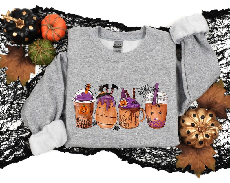 Skeleton Coffee Cups Sweatshirt