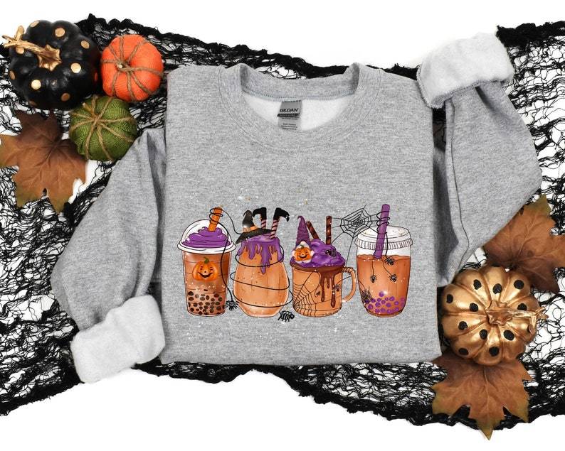 Skeleton Coffee Cups Sweatshirt