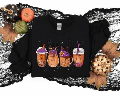 Skeleton Coffee Cups Sweatshirt
