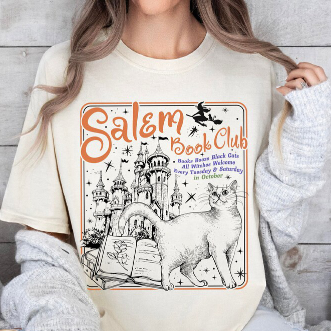Salem Book Club T-Shirt-lovefitte