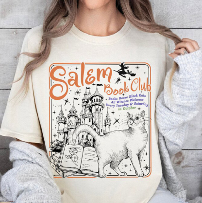 Salem Book Club T-Shirt-lovefitte
