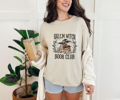 Salem Witch Book Club Halloween T-Shirt