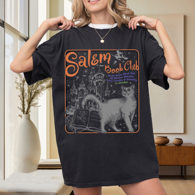 Salem Book Club T-Shirt-lovefitte