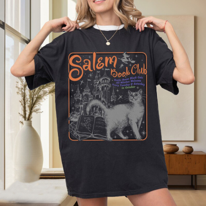 Salem Book Club T-Shirt-lovefitte